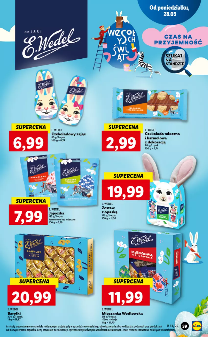 Gazetka promocyjna Lidl - GAZETKA - ważna 28.03 do 30.03.2022 - strona 39 - produkty: Baryłki, E. Wedel, Mieszanka wedlowska