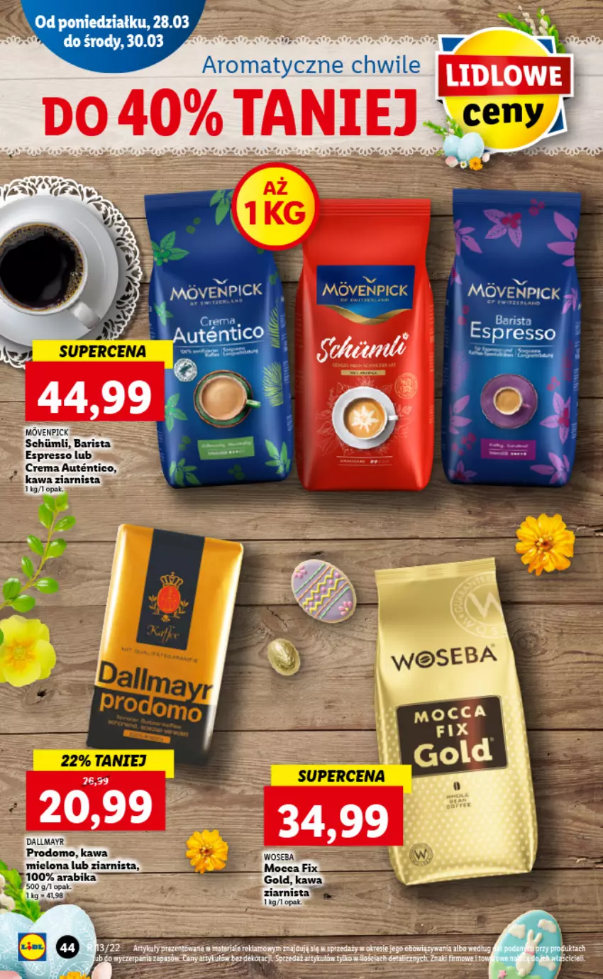 Gazetka promocyjna Lidl - GAZETKA - ważna 28.03 do 30.03.2022 - strona 44 - produkty: Dallmayr, Kawa, Kawa ziarnista, Sos, Woseba