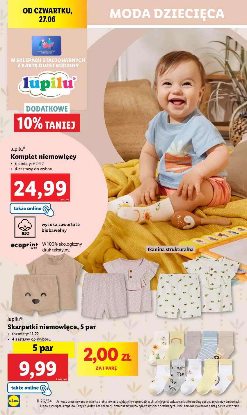 Gazetka promocyjna Lidl - GAZETKA - ważna 24.06 do 29.06.2024 - strona 24 - produkty: Chleb, Dzieci, Karp, Moda, Ser, Skarpetki, Sok