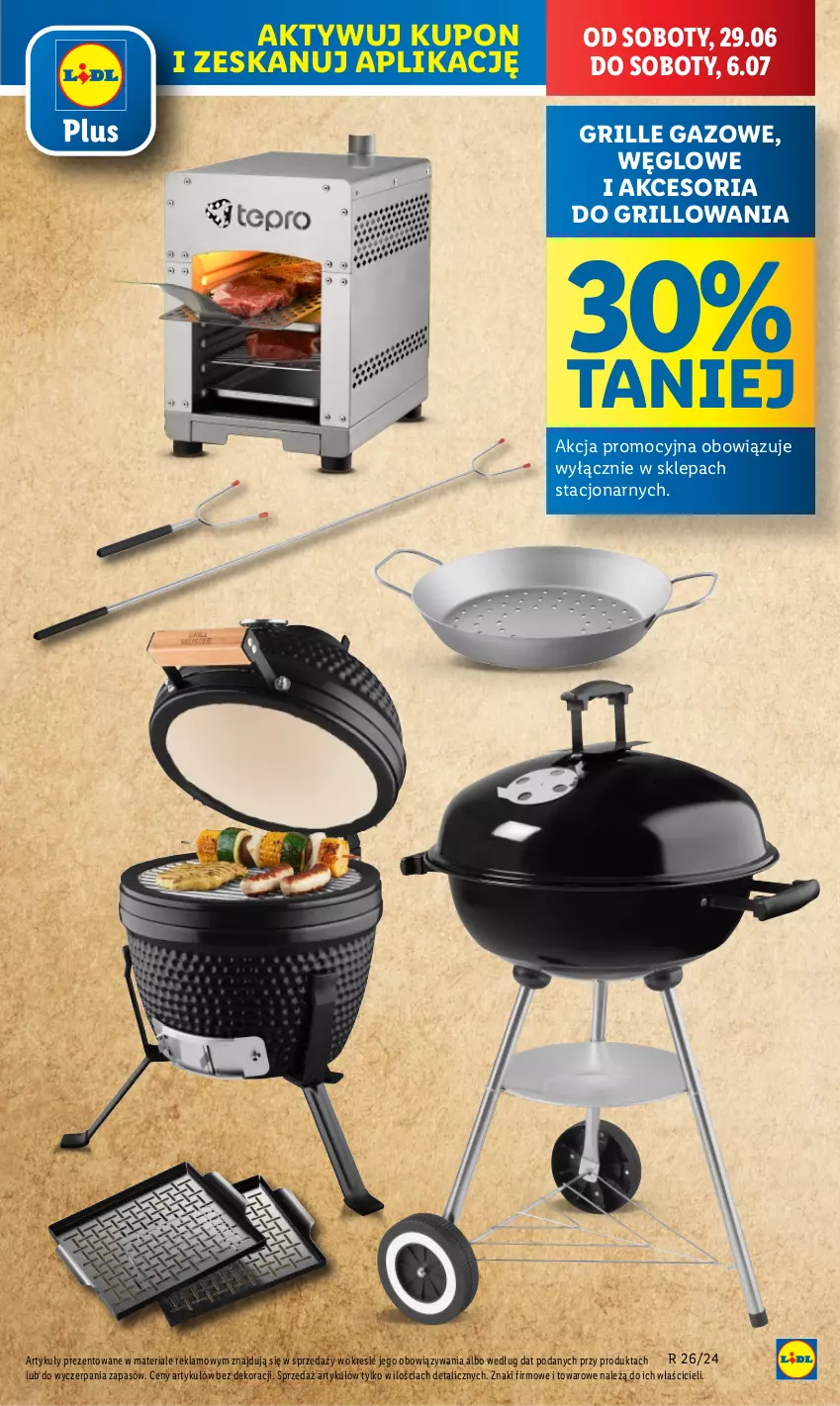 Gazetka promocyjna Lidl - GAZETKA - ważna 24.06 do 29.06.2024 - strona 39 - produkty: Grill