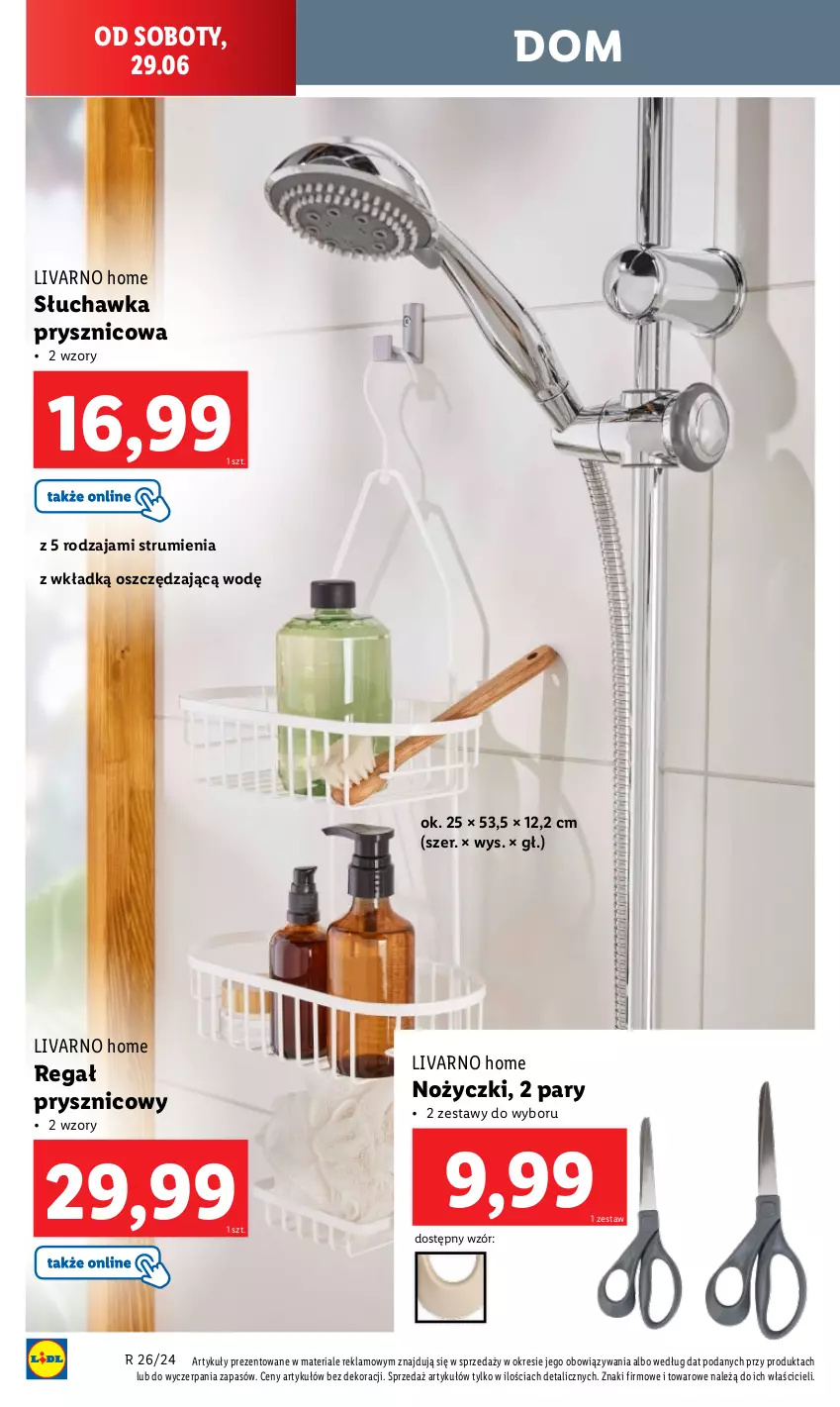 Gazetka promocyjna Lidl - GAZETKA - ważna 24.06 do 29.06.2024 - strona 42 - produkty: Ivar, Noż, Nożyczki, Regał, Rum, Słuchawka prysznicowa