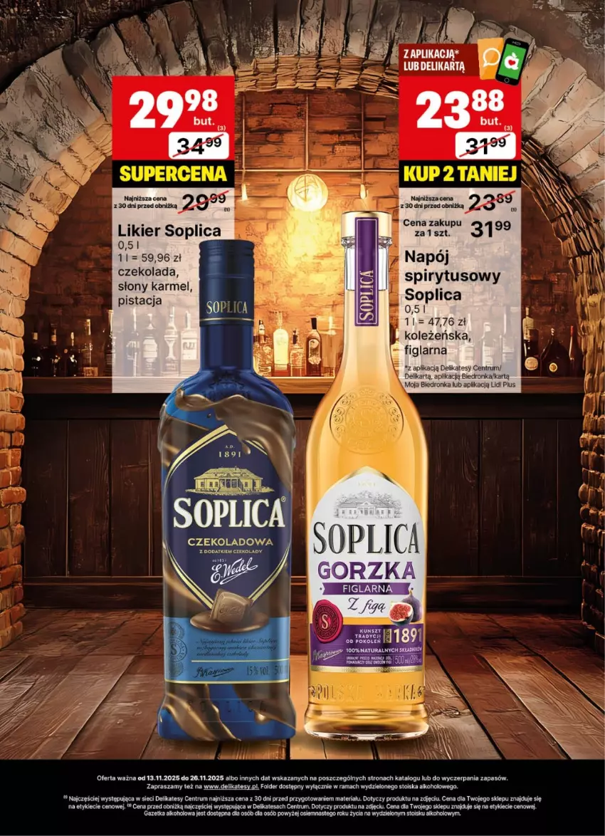 Gazetka promocyjna Delikatesy Centrum - Delibarek DC46-DC47 - ważna 13.11 do 26.11.2025 - strona 23 - produkty: Dron, Rama, Rum, Soplica