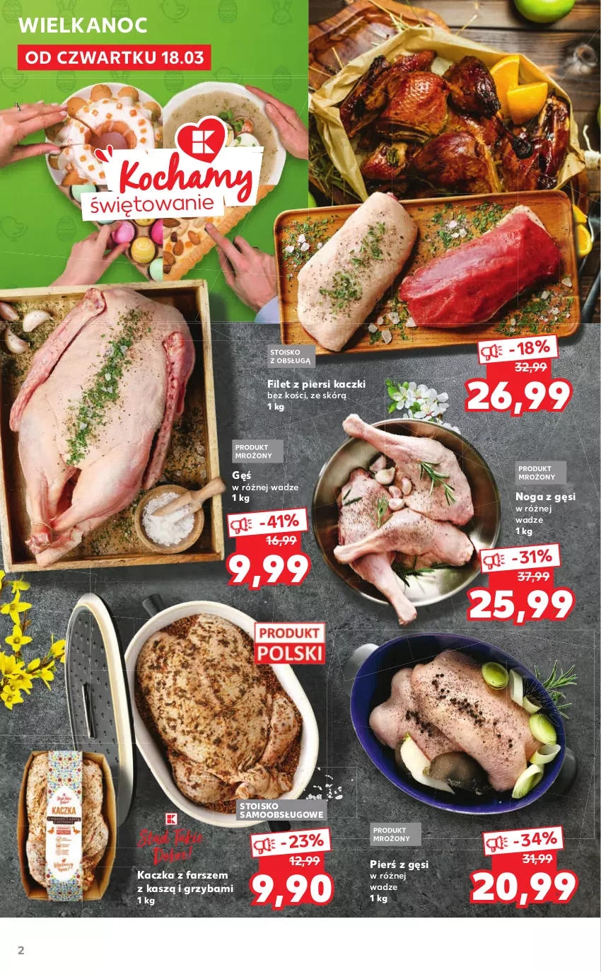 Gazetka promocyjna Kaufland - Dodatek WIELKANOC - ważna 18.03 do 03.04.2021 - strona 2 - produkty: Fa, Filet z piersi kaczki, Kaczka