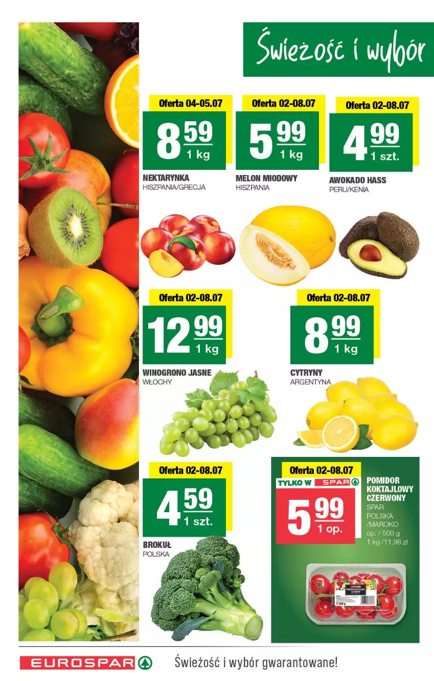 Gazetka promocyjna Spar - EuroSpar - ważna 29.06 do 09.07.2025 - strona 2 - produkty: Cytryny, Melon, Nektar, Nektarynka, Wino