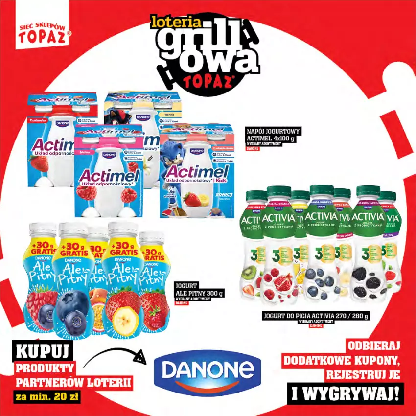 Gazetka promocyjna Topaz - Gazetka - ważna 25.04 do 15.06.2025 - strona 14 - produkty: Activia, Gry, Jogurt, LG, Napój, Napój jogurtowy, Tera