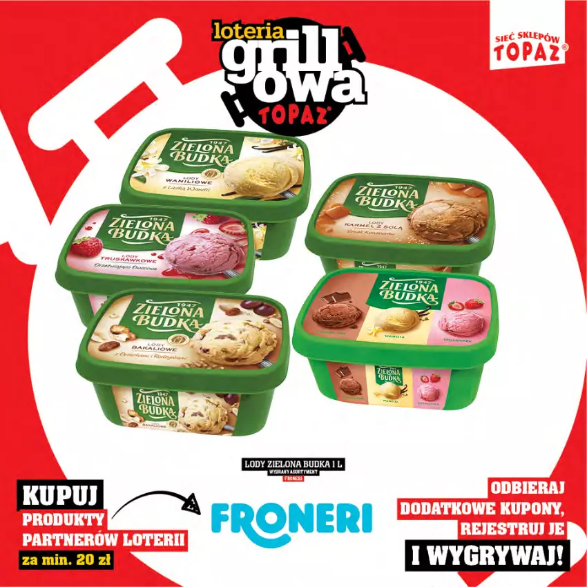Gazetka promocyjna Topaz - Gazetka - ważna 25.04 do 15.06.2025 - strona 39 - produkty: Gry, Lody, Zielona Budka