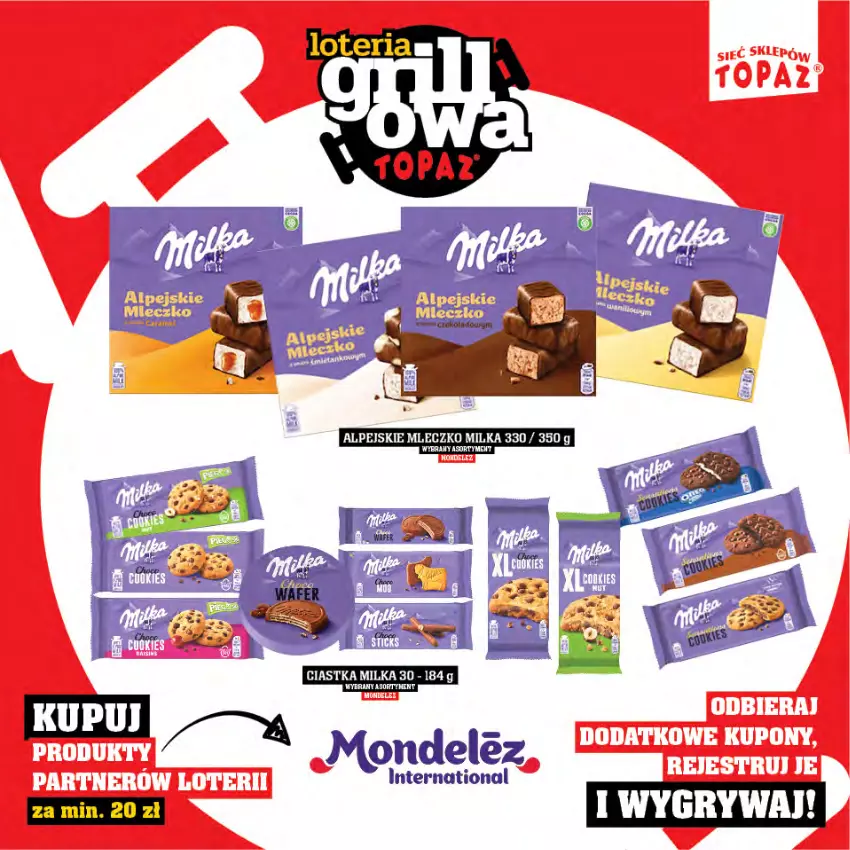 Gazetka promocyjna Topaz - Gazetka - ważna 25.04 do 15.06.2025 - strona 49 - produkty: Miecz, Milka, Mleczko