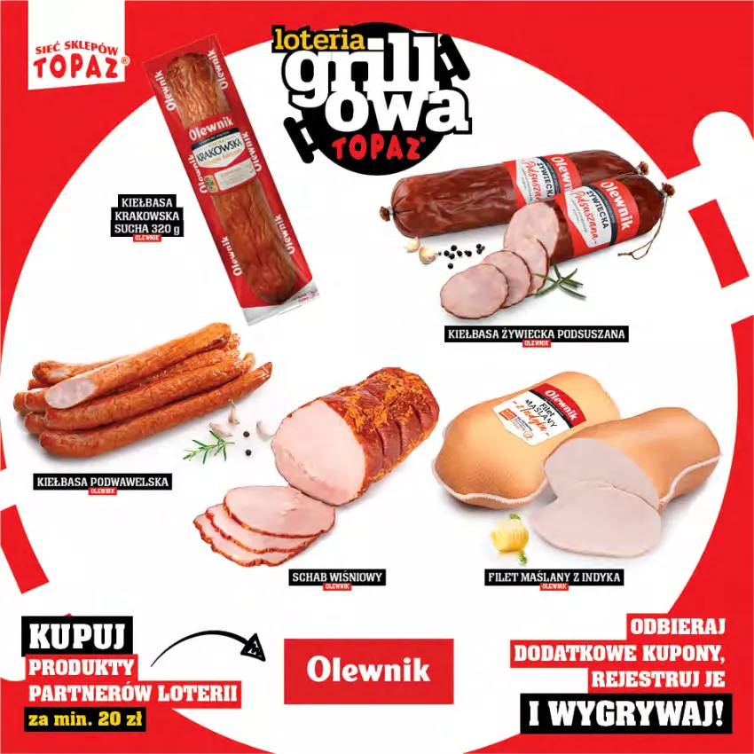 Gazetka promocyjna Topaz - Gazetka - ważna 25.04 do 15.06.2025 - strona 6 - produkty: Gry, Kiełbasa