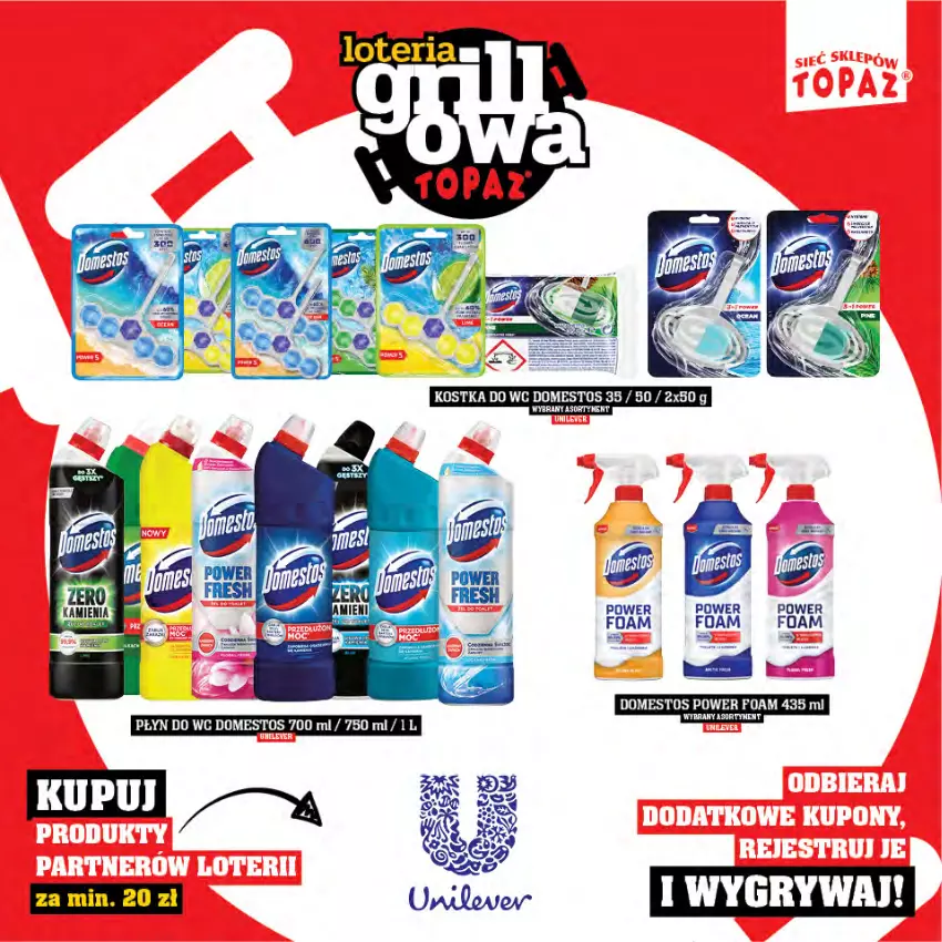 Gazetka promocyjna Topaz - Gazetka - ważna 25.04 do 15.06.2025 - strona 61 - produkty: Domestos, Gry, Kostka do wc