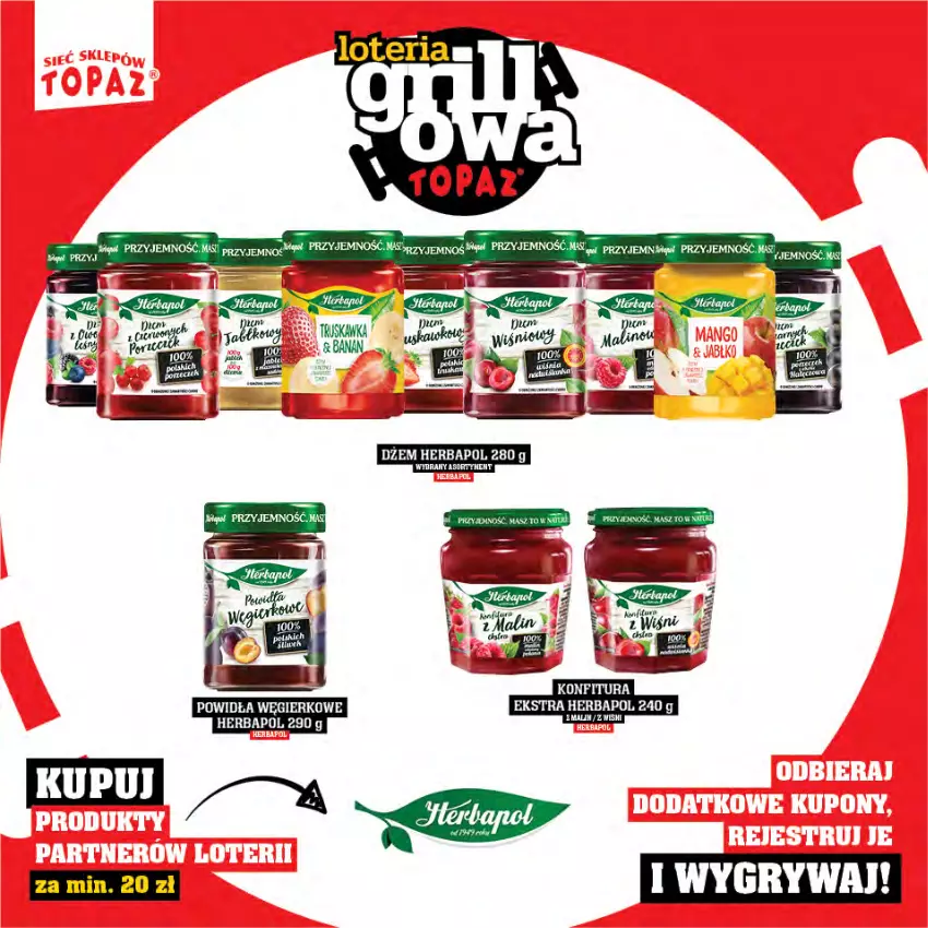 Gazetka promocyjna Topaz - Gazetka - ważna 25.04 do 15.06.2025 - strona 74 - produkty: Dżem, Gry, Herbapol, Konfitura