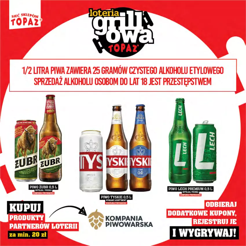 Gazetka promocyjna Topaz - Gazetka - ważna 25.04 do 15.06.2025 - strona 78 - produkty: Gry, Lech Premium, Piwo, Tyskie