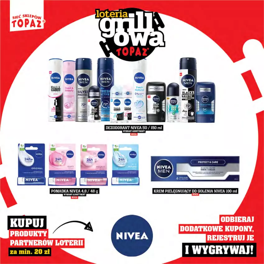 Gazetka promocyjna Topaz - Gazetka - ważna 25.04 do 15.06.2025 - strona 80 - produkty: Dezodorant, Gry, Nivea