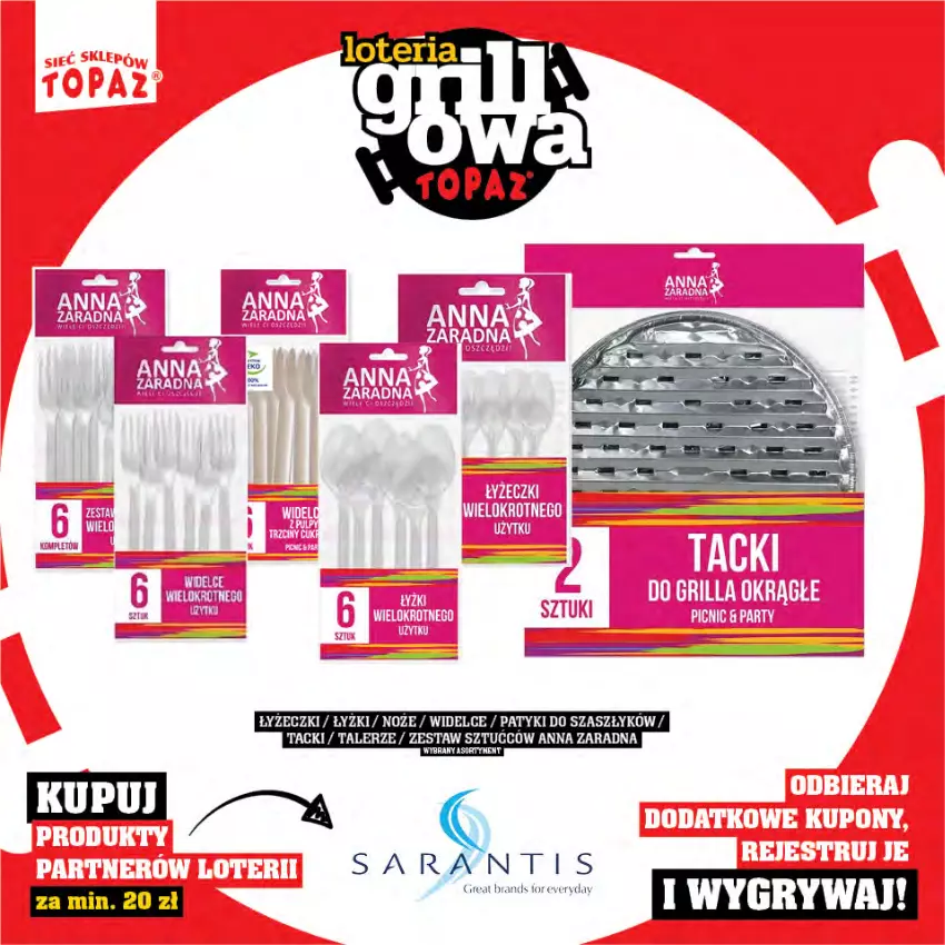 Gazetka promocyjna Topaz - Gazetka - ważna 25.04 do 15.06.2025 - strona 86 - produkty: Noż, Talerz, Zestaw sztućców