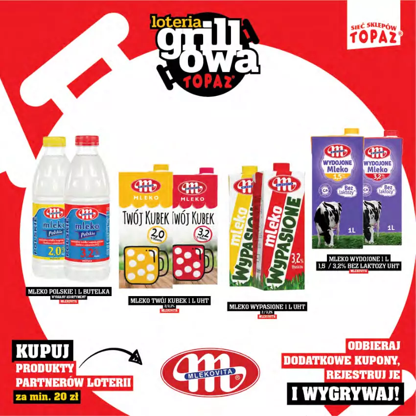 Gazetka promocyjna Topaz - Gazetka - ważna 25.04 do 15.06.2025 - strona 9 - produkty: Mleko
