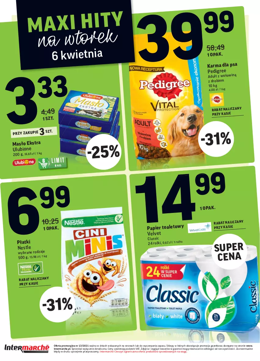 Gazetka promocyjna Intermarche - Wielkanoc - ważna 30.03 do 06.04.2021 - strona 48 - produkty: Gra, Papier, Pedigree, Velvet