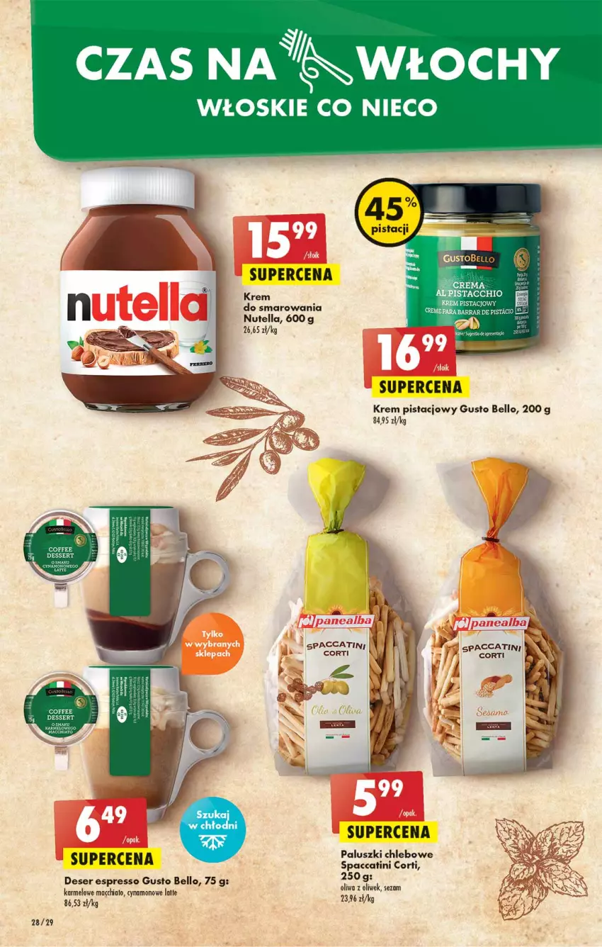 Gazetka promocyjna Biedronka - W tym tygodniu  PL - ważna 04.05 do 07.05.2022 - strona 28 - produkty: Bell, Chia, Chleb, Deser, Fa, Karmi, Krem pistacjowy, Nutella, Oliwa z oliwek, Ser, Sezam