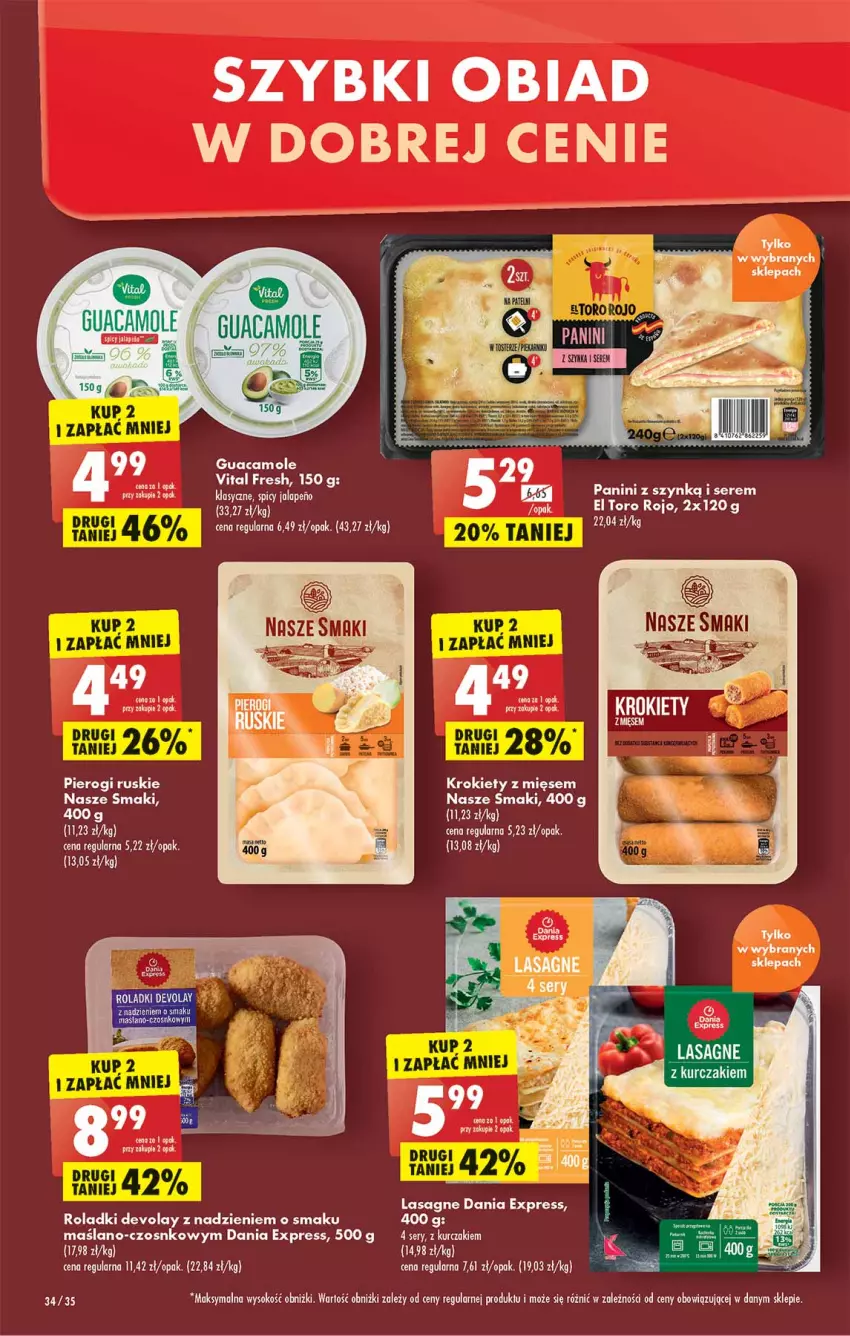 Gazetka promocyjna Biedronka - W tym tygodniu  PL - ważna 04.05 do 07.05.2022 - strona 34 - produkty: Amol, Krokiety, Kurczak, Lasagne, Pierogi, Ser, Sok