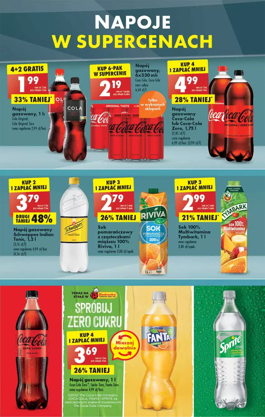 Gazetka promocyjna Biedronka - W tym tygodniu  PL - ważna 04.05 do 07.05.2022 - strona 43 - produkty: Coca-Cola, Fa, Gin, Napój, Napój gazowany, Nike, Sok, Sprite, Tera, Tonik, Tymbark