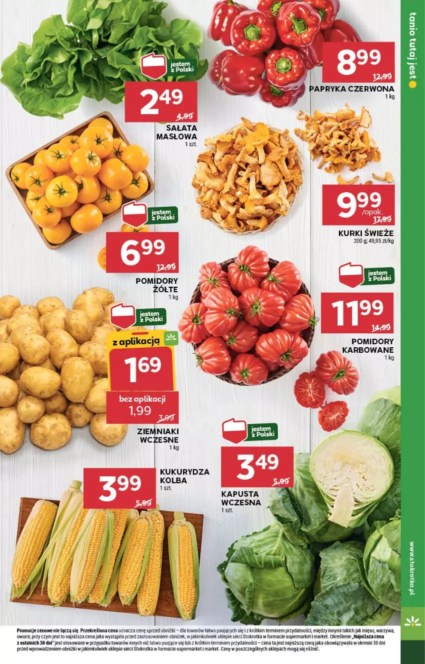 Gazetka promocyjna Stokrotka - Supermarket - ważna 18.07 do 24.07.2024 - strona 7 - produkty: Kukurydza, Masło, Mięso, Owoce, Pomidory, Sałat, Warzywa, Ziemniaki