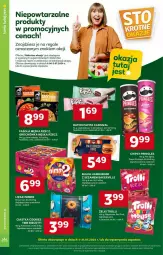 Gazetka promocyjna Stokrotka - Supermarket - Gazetka - ważna od 24.07 do 24.07.2024 - strona 22 - produkty: Ciastka, Hamburger, Chipsy, Sezam, Fasola, Burger, Bułka hamburger, Pringles, Baton, Lizaki, Groch, Bułka, Nimm2, Kokos, Fa