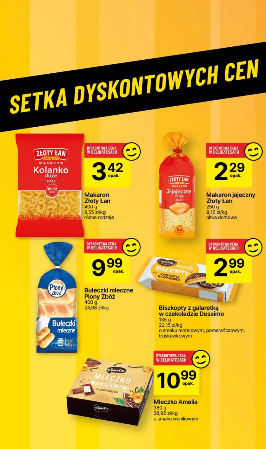 Gazetka promocyjna Delikatesy Centrum - Dyskontowe ceny w Delikatesach Centrum - ważna 11.01 do 17.01.2024 - strona 35 - produkty: Biszkopty, Bułeczki, Bułeczki mleczne, Gala, Makaron, Mleczko