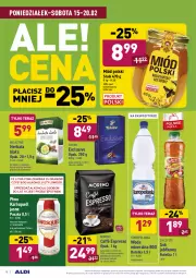 Gazetka promocyjna Aldi - ALE! CENA - Gazetka - ważna od 20.02 do 20.02.2021 - strona 18 - produkty: Piwa, Piwo, Tchibo, Karlsquell, Sok, Gra, Granat, Kawa mielona, Kawa, Tera, Sok jabłkowy, Miód, Staropolanka, Woda, Herbata, Nektar