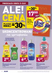 Gazetka promocyjna Aldi - ALE! CENA - Gazetka - ważna od 20.02 do 20.02.2021 - strona 20 - produkty: Coccolino, Do mycia naczyń, Proszek do prania, Tera, Vizir, Płyn do płukania, Koncentrat do mycia naczyń, Sidolux