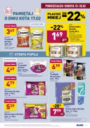 Gazetka promocyjna Aldi - ALE! CENA - Gazetka - ważna od 20.02 do 20.02.2021 - strona 21 - produkty: Kurczak, Mięso w sosie, Top, Sos, Ser, Por, Mięso w galarecie, Ryba, Przekąski dla kota, Whiskas, Ryby i owoce morza, Zdrowie, Tera, Owoce morza, Przysmaki, Owoce, Wasa, Gala, Omega-3, Mięta, Mięso, Fa