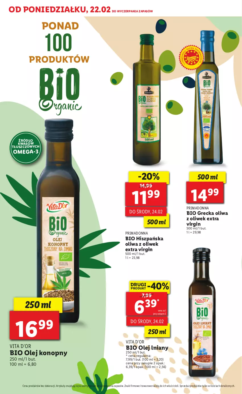 Gazetka promocyjna Lidl - TYDZIEŃ BIOHATERSKI - ważna 22.02 do 27.02.2021 - strona 12 - produkty: Gin, Olej, Oliwa z oliwek, Omega-3, Prima