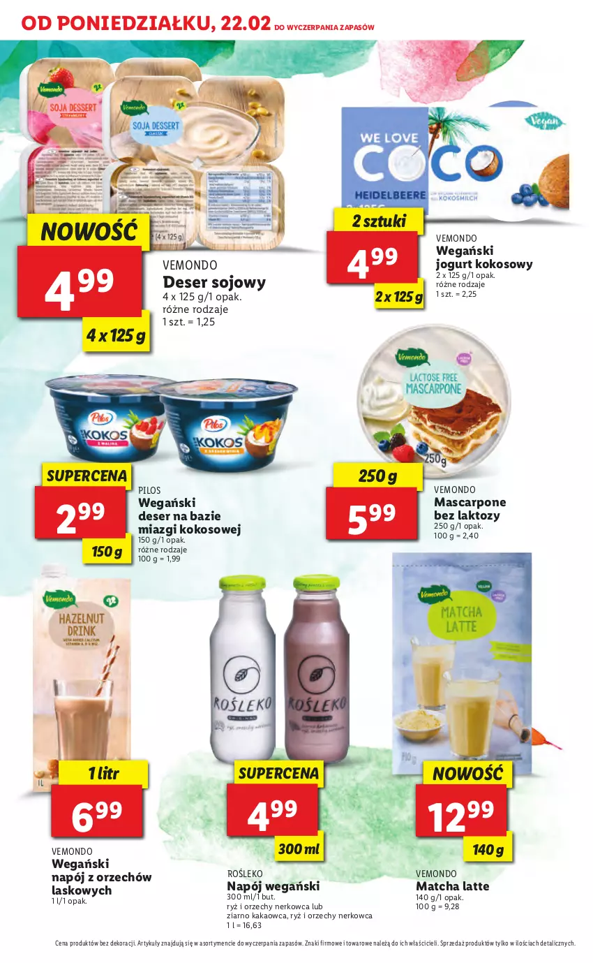 Gazetka promocyjna Lidl - TYDZIEŃ BIOHATERSKI - ważna 22.02 do 27.02.2021 - strona 30 - produkty: Deser, Jogurt, Kakao, Kokos, Mascarpone, Napój, Pilos, Ryż, Ser