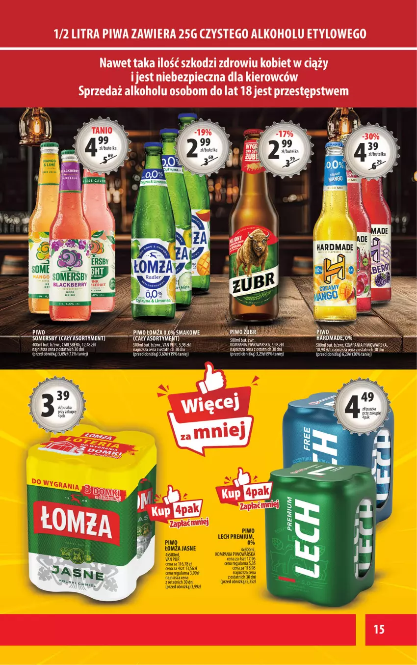 Gazetka promocyjna Arhelan - Gazetka - ważna 04.07 do 13.07.2025 - strona 15 - produkty: Carlsberg, Piec, Piwa, Piwo, Pur, Ser