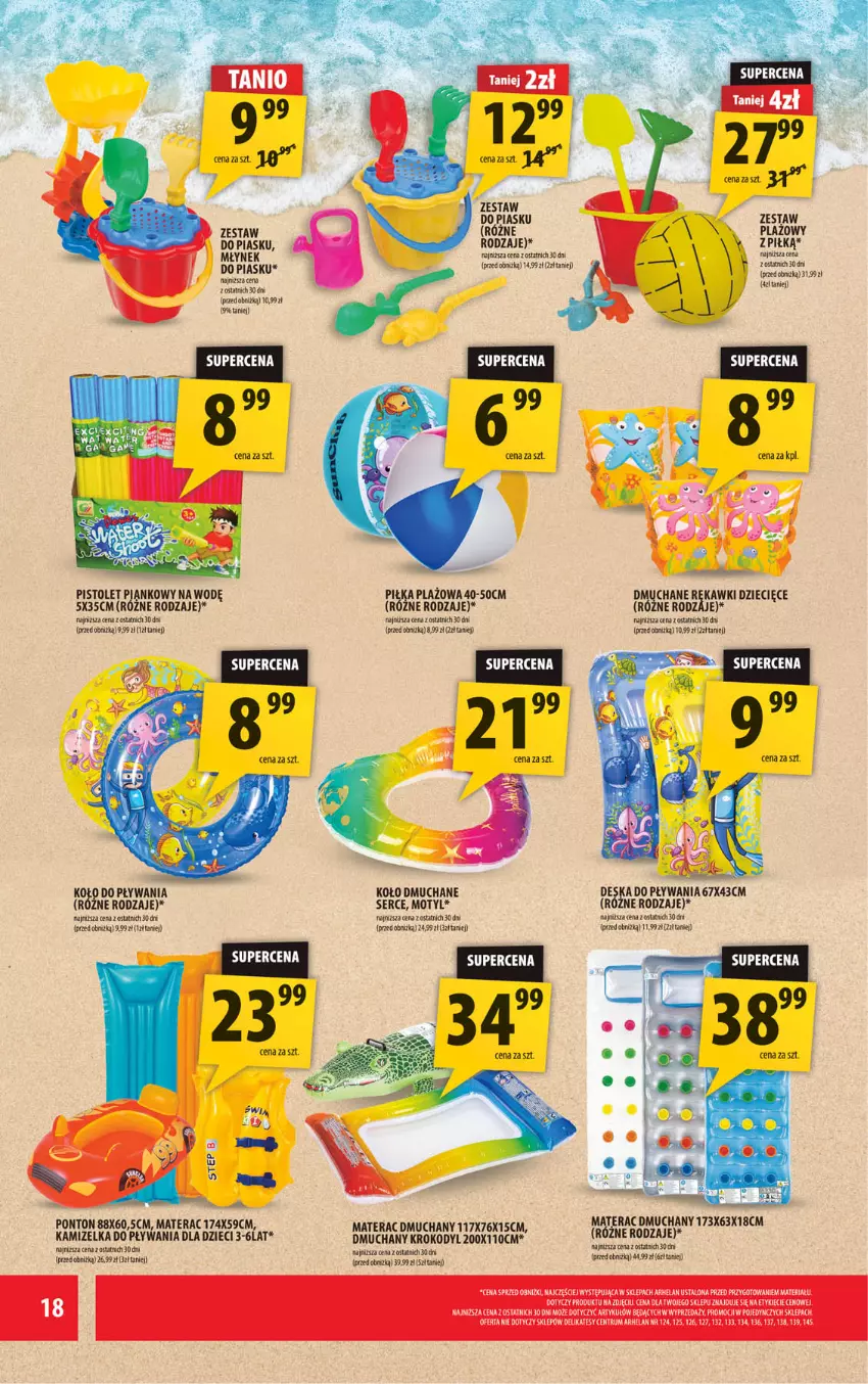 Gazetka promocyjna Arhelan - Gazetka - ważna 04.07 do 13.07.2025 - strona 18 - produkty: Dzieci, Kamizelka, Materac, Materac dmuchany, Młynek, Pistolet, Rum, Ser, Tera