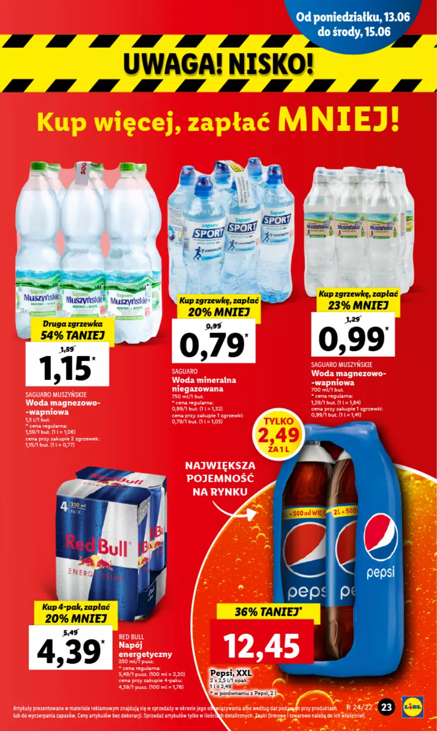 Gazetka promocyjna Lidl - GAZETKA - ważna 13.06 do 15.06.2022 - strona 23 - produkty: Mus, Pepsi, Por, Waga