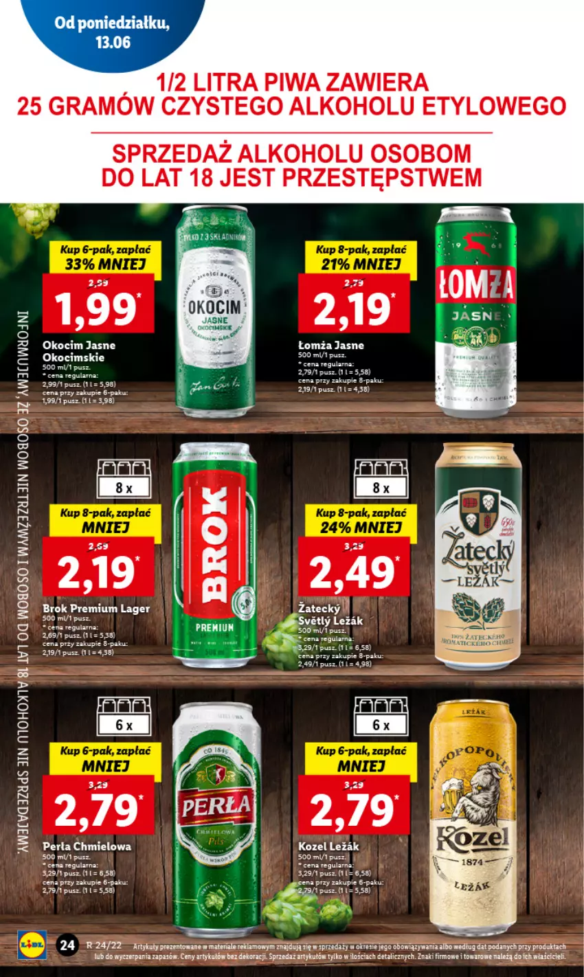 Gazetka promocyjna Lidl - GAZETKA - ważna 13.06 do 15.06.2022 - strona 24 - produkty: Fa, Gra, Koc, LG, Nioh, Okocim, Piwa, Sos