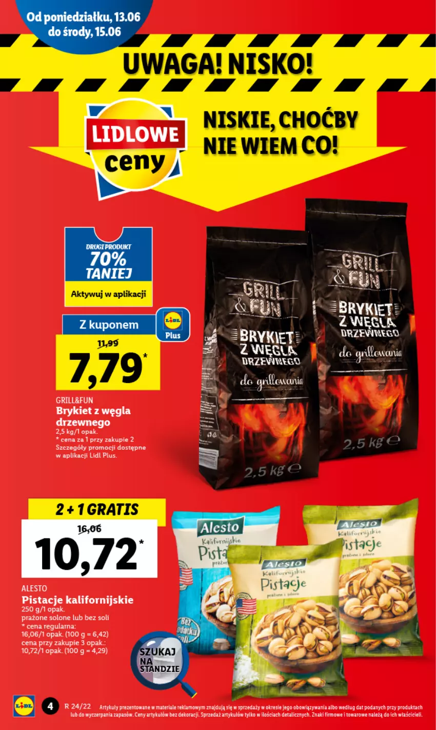 Gazetka promocyjna Lidl - GAZETKA - ważna 13.06 do 15.06.2022 - strona 4 - produkty: Grill, LG, Pistacje