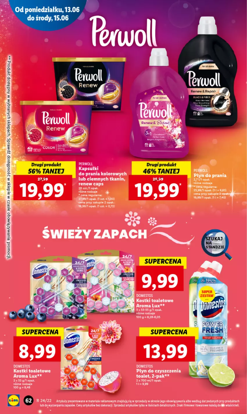 Gazetka promocyjna Lidl - GAZETKA - ważna 13.06 do 15.06.2022 - strona 62 - produkty: Perwoll