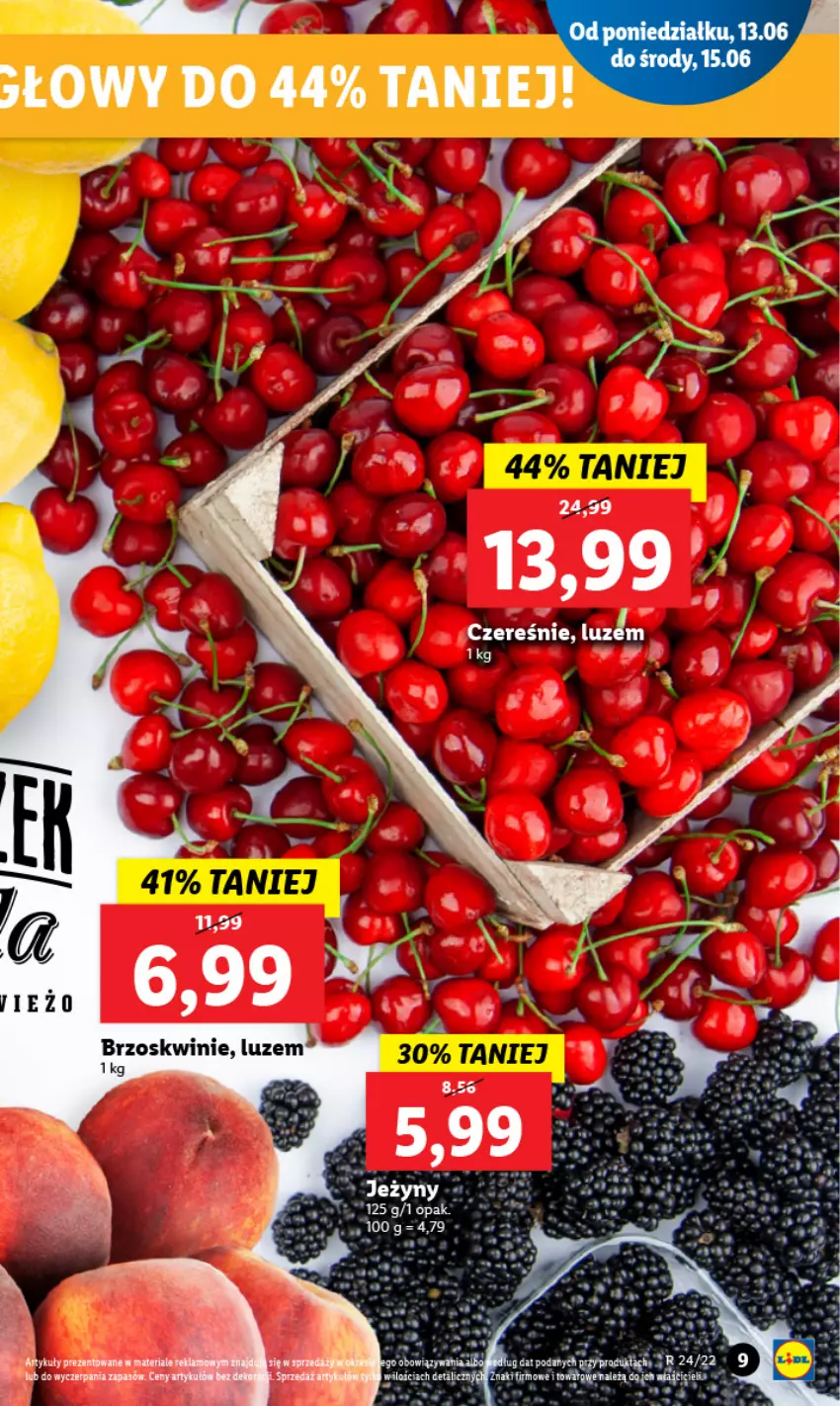 Gazetka promocyjna Lidl - GAZETKA - ważna 13.06 do 15.06.2022 - strona 9 - produkty: Brzoskwinie