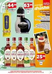 Gazetka promocyjna Topaz - Gazetka - Gazetka - ważna od 31.07 do 31.07.2026 - strona 13 - produkty: Sok, Por, Ice tea, Soplica, Cytryny, Maliny, Sheridan's, Lanki, Likier, Grejpfrut