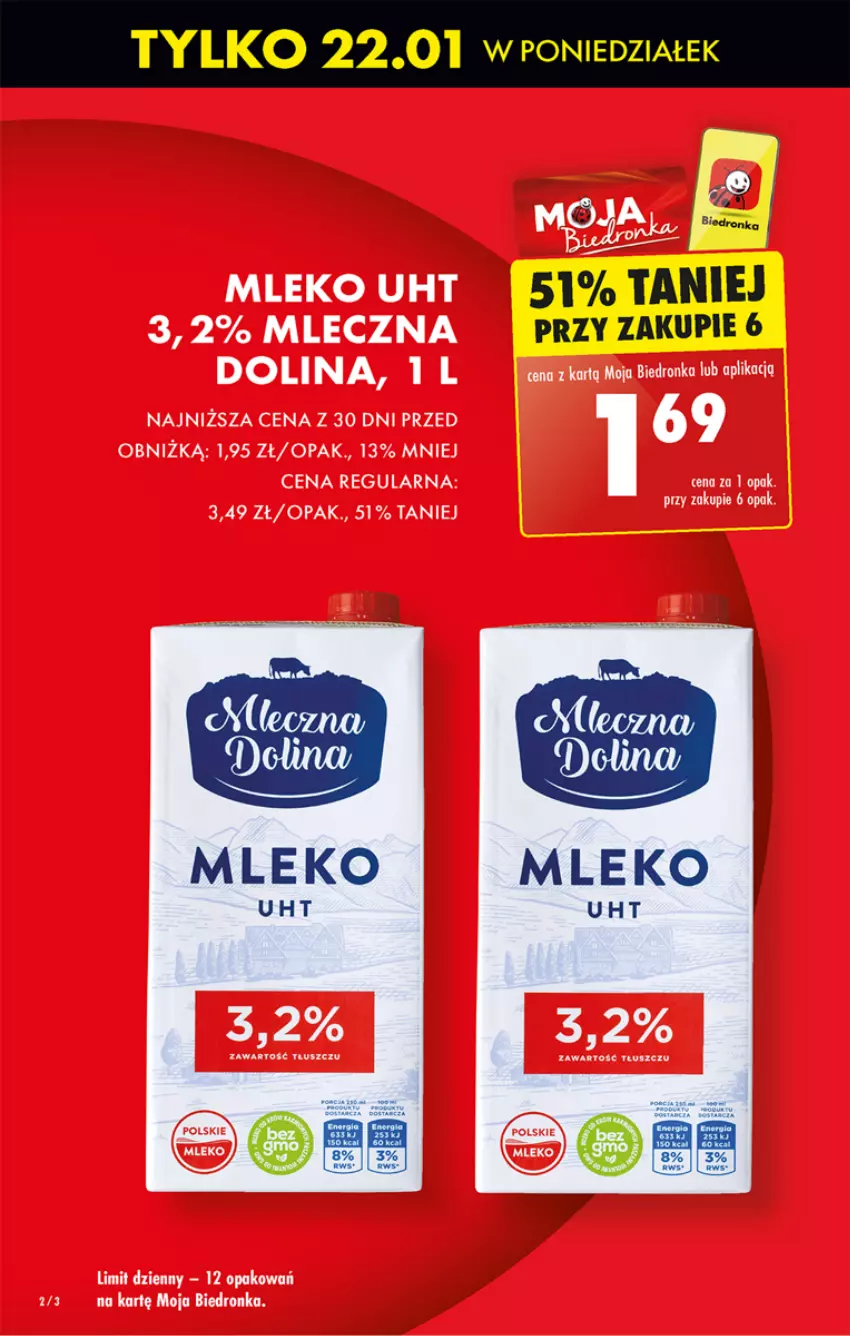 Gazetka promocyjna Biedronka - Od poniedzialku - ważna 22.01 do 27.01.2024 - strona 2 - produkty: Dron, Mleko