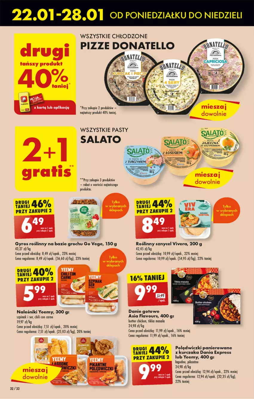 Gazetka promocyjna Biedronka - Od poniedzialku - ważna 22.01 do 27.01.2024 - strona 34 - produkty: Danie gotowe, Fa, Groch, Gyros, Kurczak, Naleśniki, Polędwiczki panierowane, Ser, Szpinak