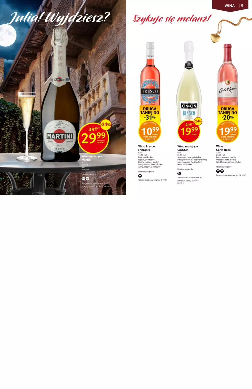 Gazetka promocyjna Delikatesy Centrum - Katalog alkoholowy DC06/07 - ważna 09.02 do 22.02.2023 - strona 5 - produkty: Arbuz, Carlo Rossi, Fresco, Mango, Mus, Puma, Ser, Wino, Wino musujące