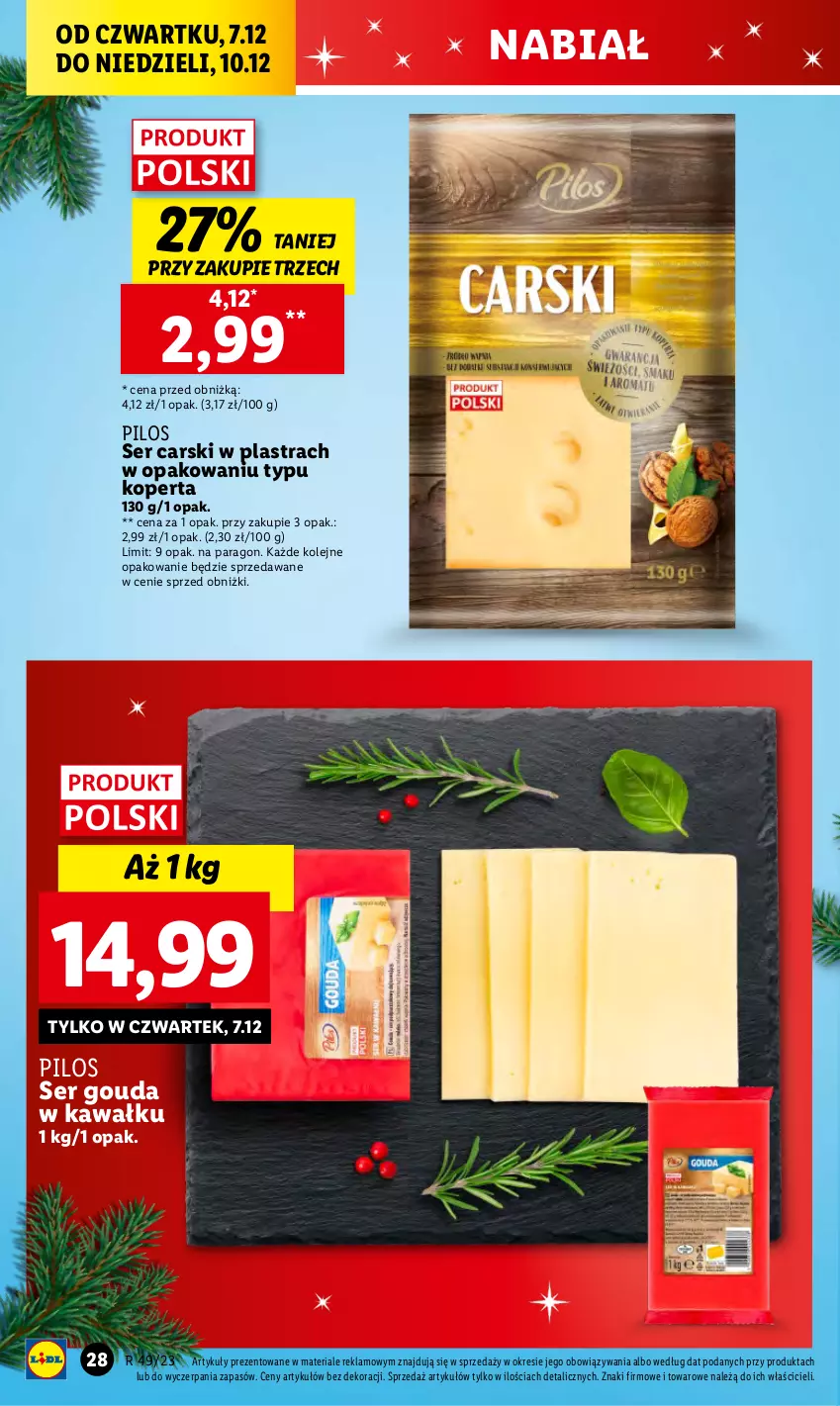 Gazetka promocyjna Lidl - GAZETKA - ważna 07.12 do 10.12.2023 - strona 30 - produkty: Cars, Gouda, Kawa, Olej, Pilos, Ser