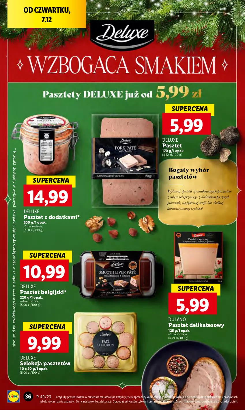 Gazetka promocyjna Lidl - GAZETKA - ważna 07.12 do 10.12.2023 - strona 38 - produkty: Dulano, LG, Pasztet, Piec, Szal