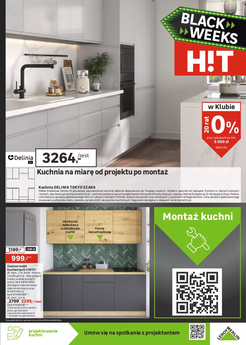 Gazetka promocyjna Leroy Merlin - Gazetka Leroy Merlin - ważna 18.11 do 01.12.2025 - strona 19 - produkty: Bateria, Bateria kuchenna, Dron, Gra, Korpusy, Kuchnia, Meble, Syfon, Zestaw mebli kuchennych, Zlew, Zlewozmywak