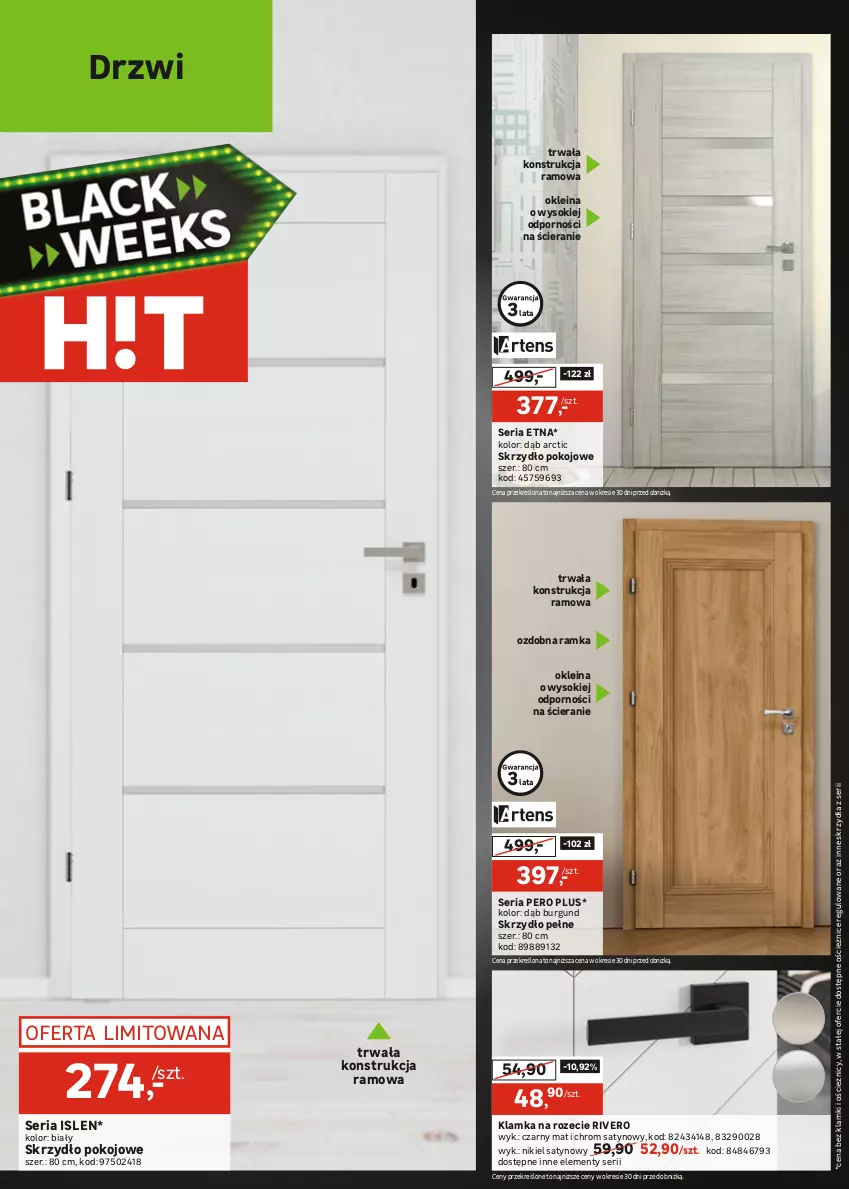 Gazetka promocyjna Leroy Merlin - Gazetka Leroy Merlin - ważna 18.11 do 01.12.2025 - strona 20 - produkty: Cynk, Drzwi, Klamka, Opaska, Por, Ramka, Ser, Sok, Wycieraczka