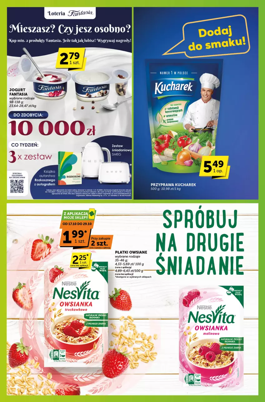 Gazetka promocyjna ABC - ważna 17.10 do 29.10.2024 - strona 2 - produkty: Danio, Fa, Fanta, Jogurt, Kosz, Płatki owsiane