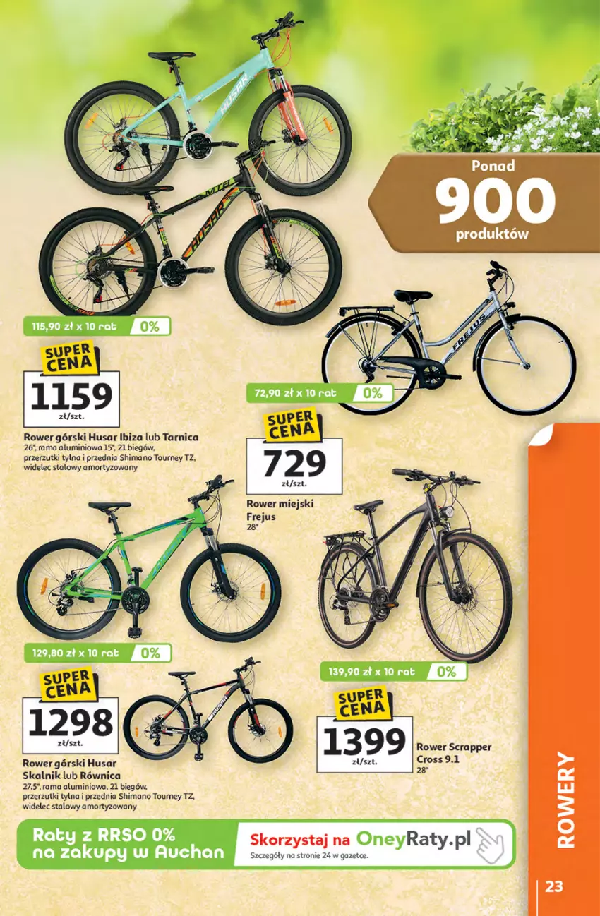 Gazetka promocyjna Auchan - Gazetka Strefa Relaksu Hipermarket Auchan - ważna 09.04 do 22.04.2026 - strona 23 - produkty: Arnica, Rama, Rower, Widelec