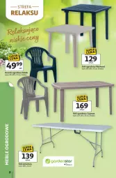 Gazetka promocyjna Auchan - Gazetka Strefa Relaksu Hipermarket Auchan - Gazetka - ważna od 22.04 do 22.04.2026 - strona 8 - produkty: Krzesło ogrodowe, Stół, Krzesło, Fa