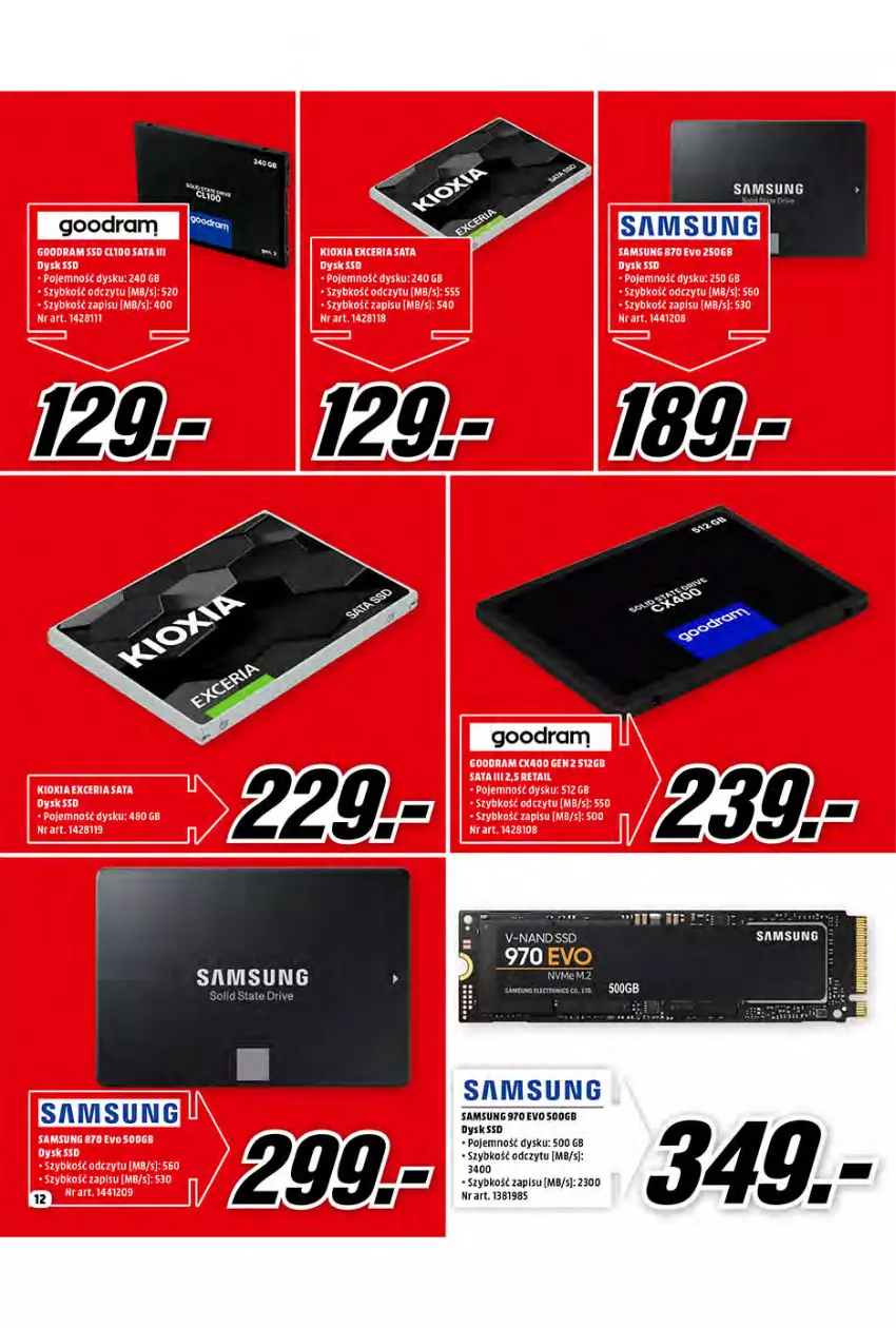 Gazetka promocyjna Media Markt - Promocje Marzec - ważna 10.03 do 31.03.2021 - strona 12 - produkty: Fa, Samsung