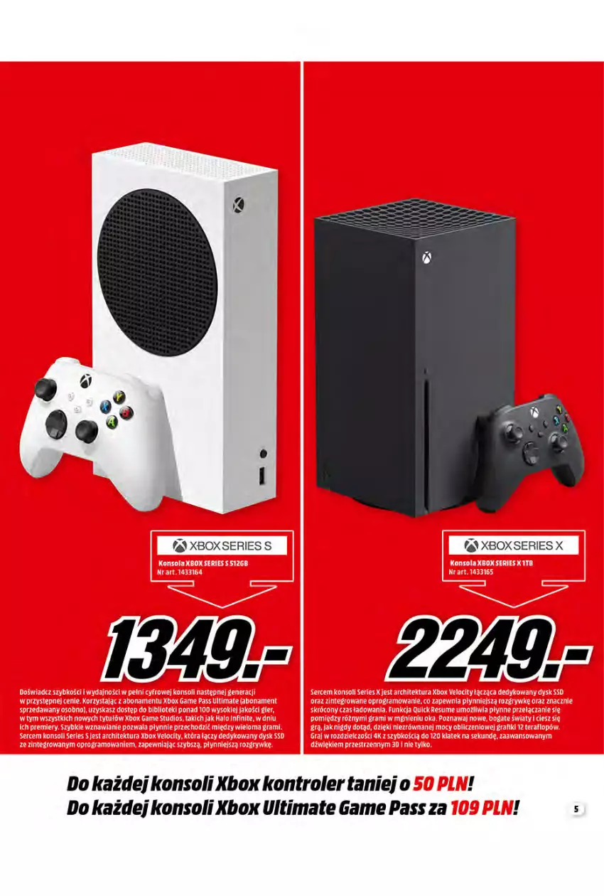 Gazetka promocyjna Media Markt - Promocje Marzec - ważna 10.03 do 31.03.2021 - strona 5 - produkty: Kontroler, Xbox